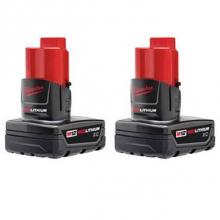 Milwaukee Tool 48-11-2412 - M12 Redlithium 2 Pack - Xc Bat