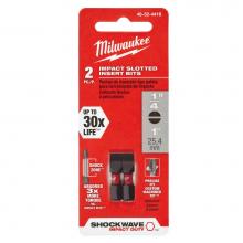 Milwaukee Tool 48-32-4418 - Shockwave Insert Bit Slotted 1/4'' - 2Pk