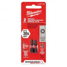 Milwaukee Tool 48-32-4423 - Shockwave Insert Bit Sq Recess No.3 - 2Pk