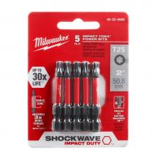 Milwaukee Tool 48-32-4685 - Shockwave 2'' Power Bit Torx T25 - 5Pk