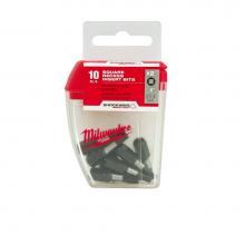 Milwaukee Tool 48-32-5008 - Shockwave Insert Bit Sq Recess No.2 10Pc Contractor Pack