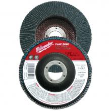 Milwaukee Tool 48-80-8201 - 4-1/2'' X 7/8'' Flap Disc 60 Grit (Type 27 - Extra Thick)