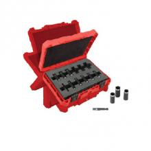 Milwaukee Tool 49-66-4301 - Shockwave 1/4'' Dr Metric Deep Well Impact Socket Set 12Pc