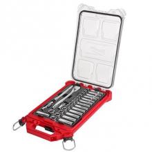 Milwaukee Tool 48-22-9482 - 3/8'' 32Pc Ratchet And Socket Set In Packout - Metric
