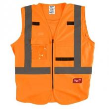 Milwaukee Tool 48-73-5074 - High Visibility Orange Safety Vest - 4X/5X (Csa)