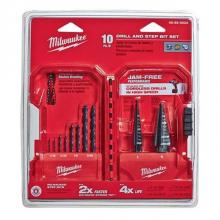 Milwaukee Tool 48-89-9222 - 10Pc Kit Step And Drill Bit Set