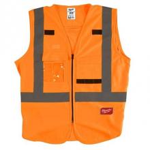 Milwaukee Tool 58-74-5034 - High Visibility Orange Safety Vest - 4X/5X