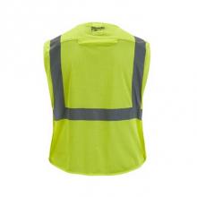 Milwaukee Tool 48-73-5121 - Class 2 Breakaway High Visibility Yellow Mesh Safety Vest S/M