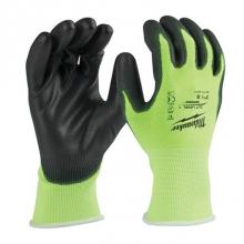 Milwaukee Tool 48-73-8913 - High Visibility Cut Level 1 Polyurethane Dipped Gloves
