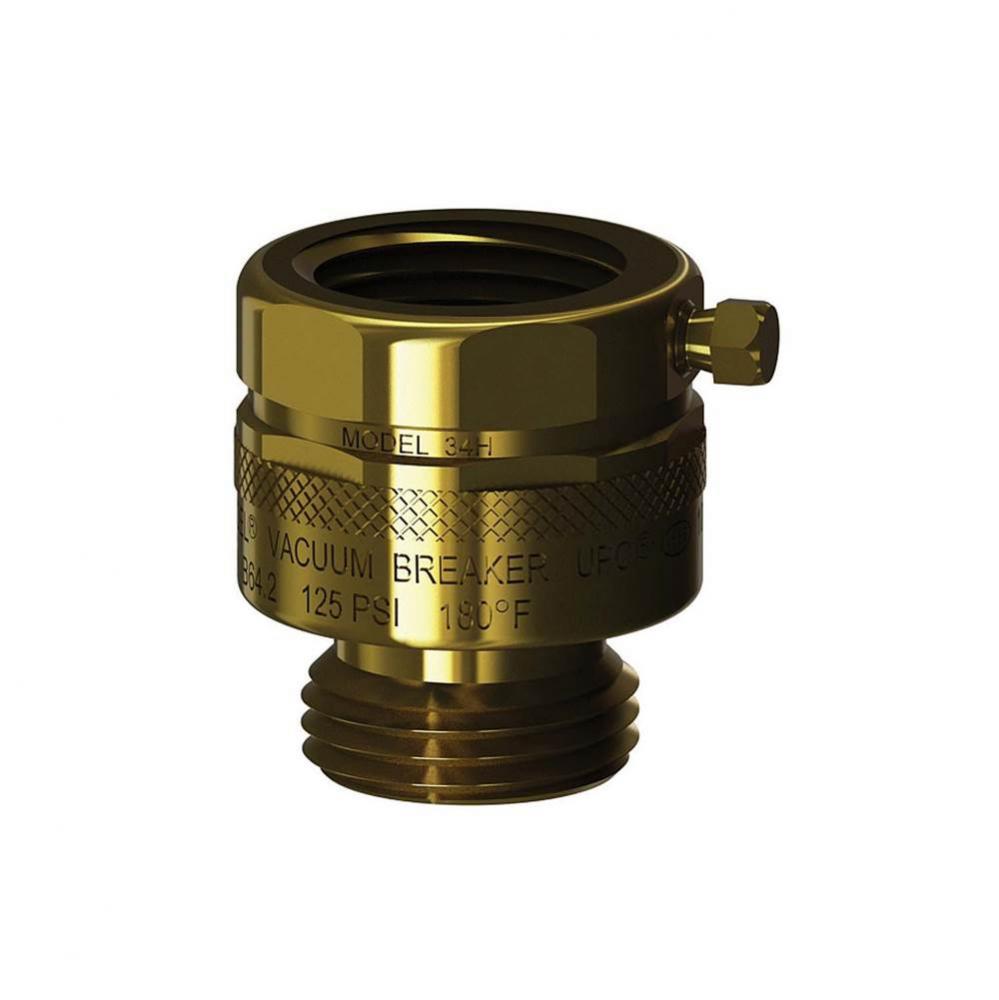 Model 34H Vacuum Breaker, Brass