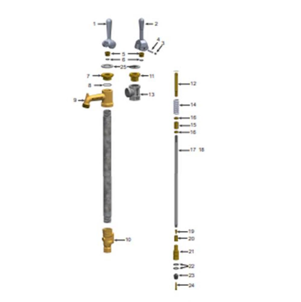 6 FT OP PIPE FOR 1&apos;&apos; U75 84 1/8 OAL