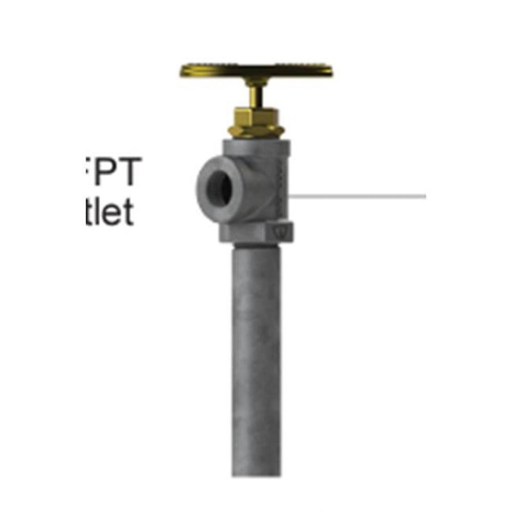 U100W Utility Hydrant - 1in FPT Inlet 1 Feet