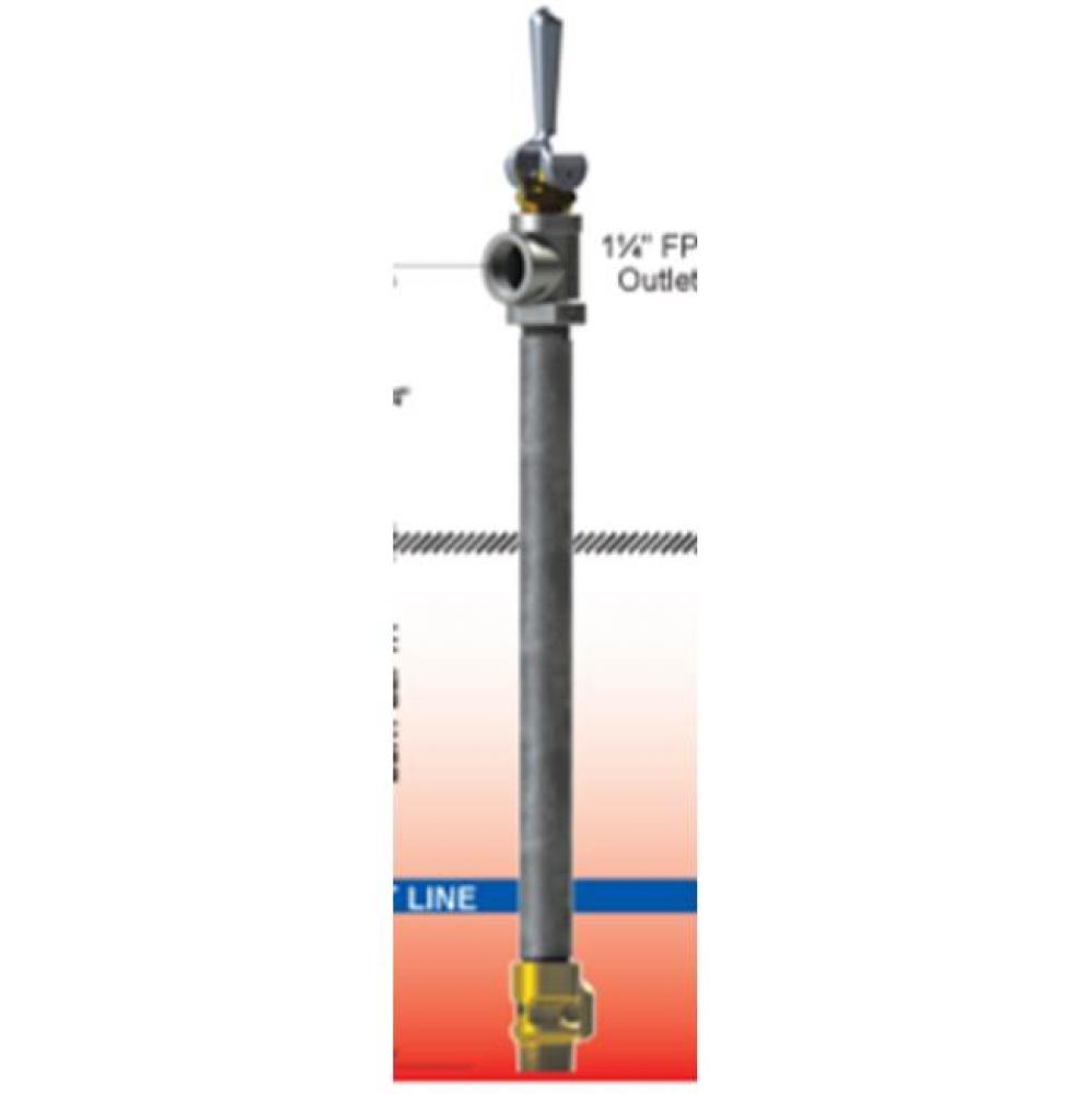 U125A  Utility Hydrant - 1 1/4in Inlet 7 Feet