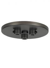Visual Comfort & Co. Architectural Collection 700TDMRD3TZ - Line-Voltage Mini Canopy 3 Port Round