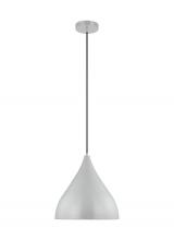 Visual Comfort & Co. Studio Collection 6645301-118 - Oden modern mid-century 1-light indoor dimmable medium pendant in matte grey finish with matte grey