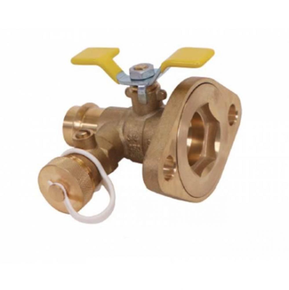 2029PP 3/4 FULL PORT BALL VALVE W/PURGE PRESS X ROTATING FLANGE