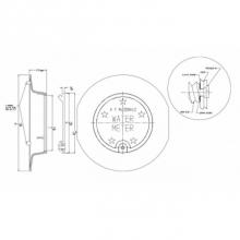 AY McDonald 4174-430 - 74M32CTP FRAME 18 - NON-REC CVR 11.5-OFFSET HOLE W/PLUG