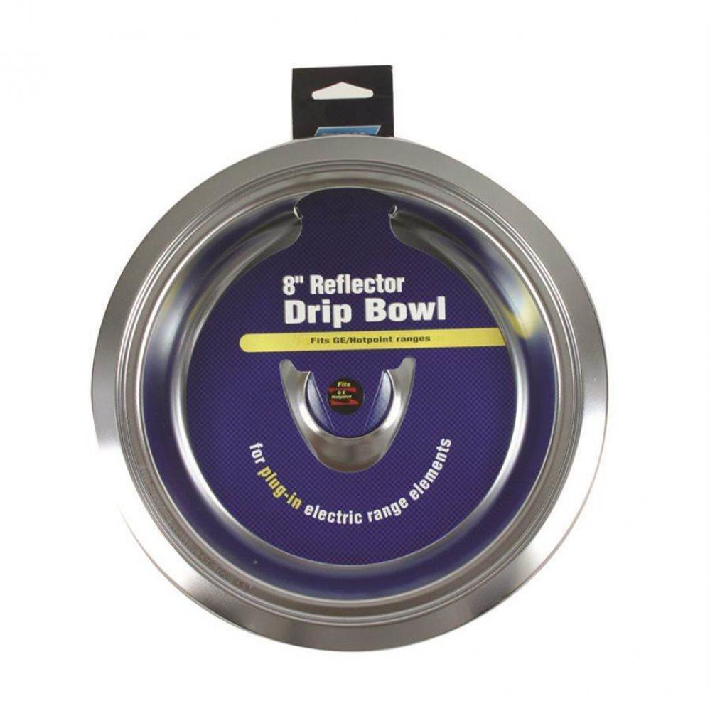 Drip Bowl GE/HP 8&apos;&apos; Chrome Electric