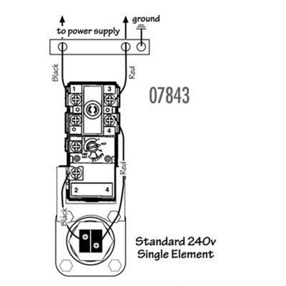 Single Element Thermostat - Apcom Style