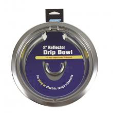 Camco 00392 - Drip Bowl Universal 8'' Chrome Electric