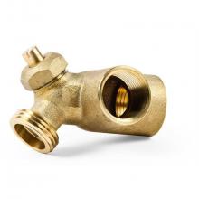 Camco 11502 - WH Drain Valve - Brass w/ Recirculation Elbow