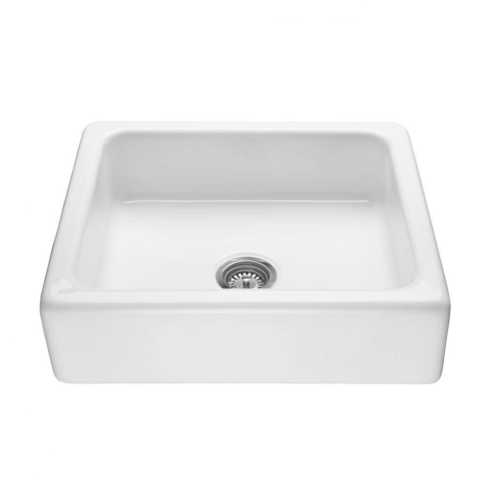 Hatfield Acrylic Cxl Single Bowl Drop In/Undermount Farmhouse Seamless Front - Biscuit (25X22.25)