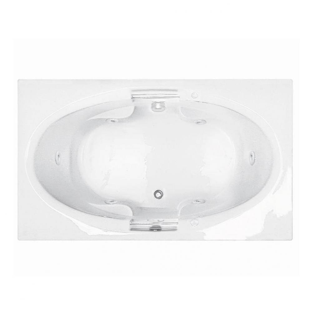 71X42 White Center Drain Whirlpool-Basics