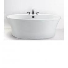 MTI Basics MBSOFSX6636AVSWH - 66X36 ABOVE FLOOR ROUGH, FREESTANDING SOAKER-VIRTUAL SPOUT-WH