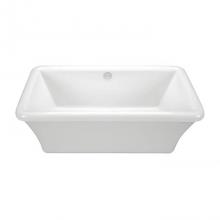 MTI Basics MBSTRFS6636VS-WH - 66X36 White Freestanding Soaking Tub With Virtual Spout
