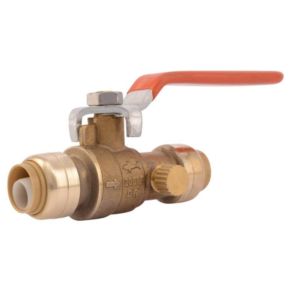 SB Ball Valve 1/2-in with Drain