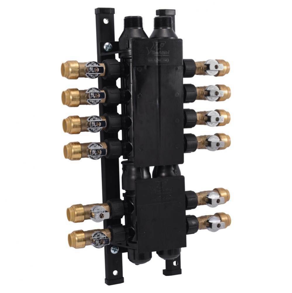 Manifold 12-Port Brass Ball Valves