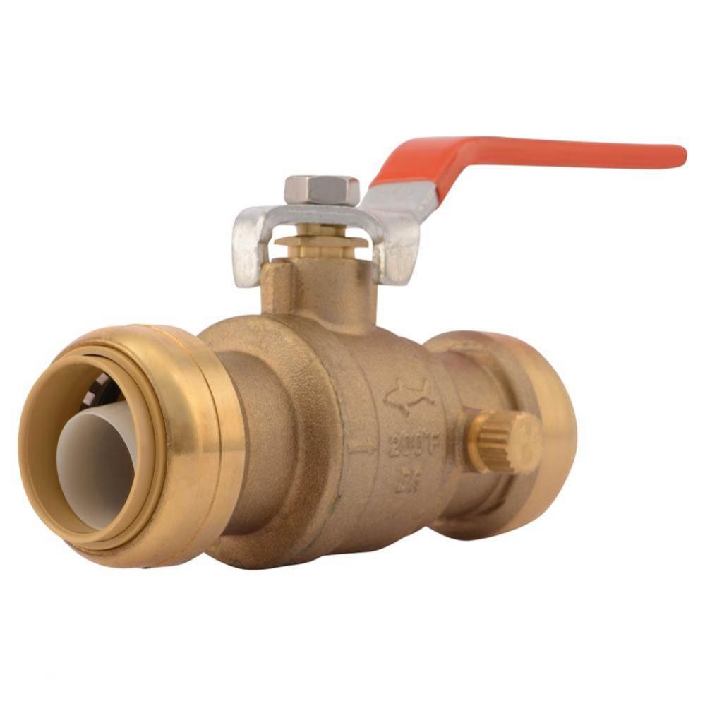 SB Ball Valve 1-in with Drain