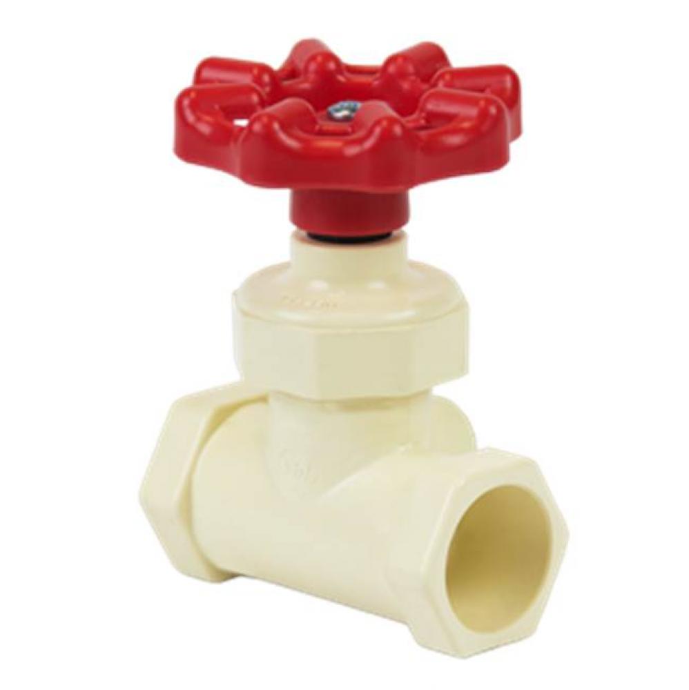 3/4 CTS CPVC STOP VALVE SOC RED HANDLE