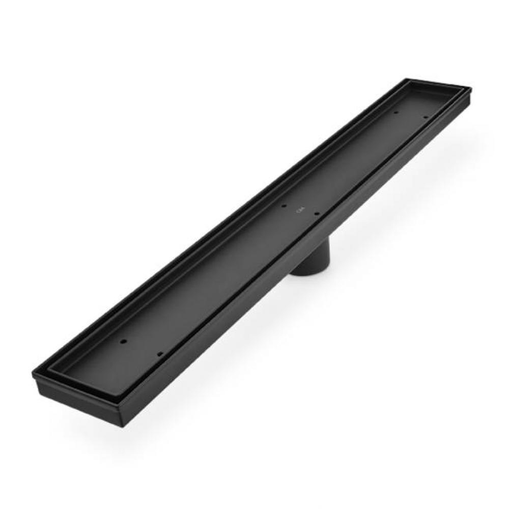 Delmar Series. Standard length linear drain. Mist (Tile-in) Line linear drain 36&apos;&apos; x 3 3