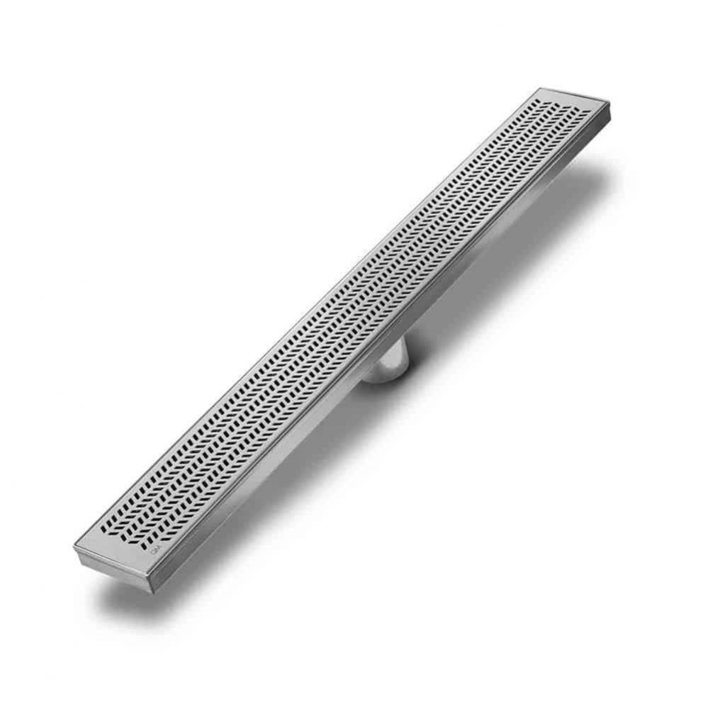 Delmar Series. Standard length linear drain. Nami Line linear drain 28&apos;&apos; x 3 3/8&apos;&a