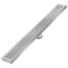 QM Drain 33.300.32 PS - Delmar Series. 32'' Standard length Plain Edge linear drain. Delta Line. Polished