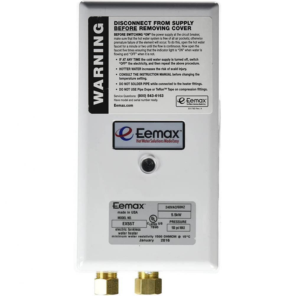 Ex55T 5.240V Tankless Electric Water Heater