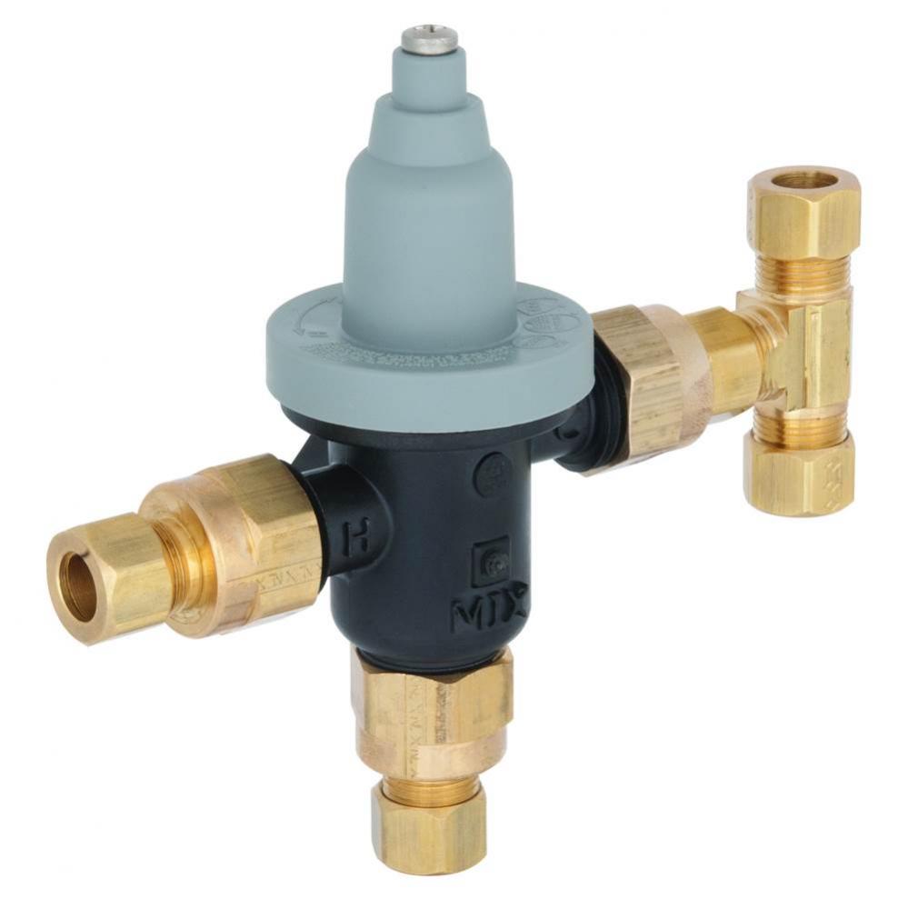 Point-of-Use Valve With 3/8&apos;&apos; Bypass and Compression Fittings