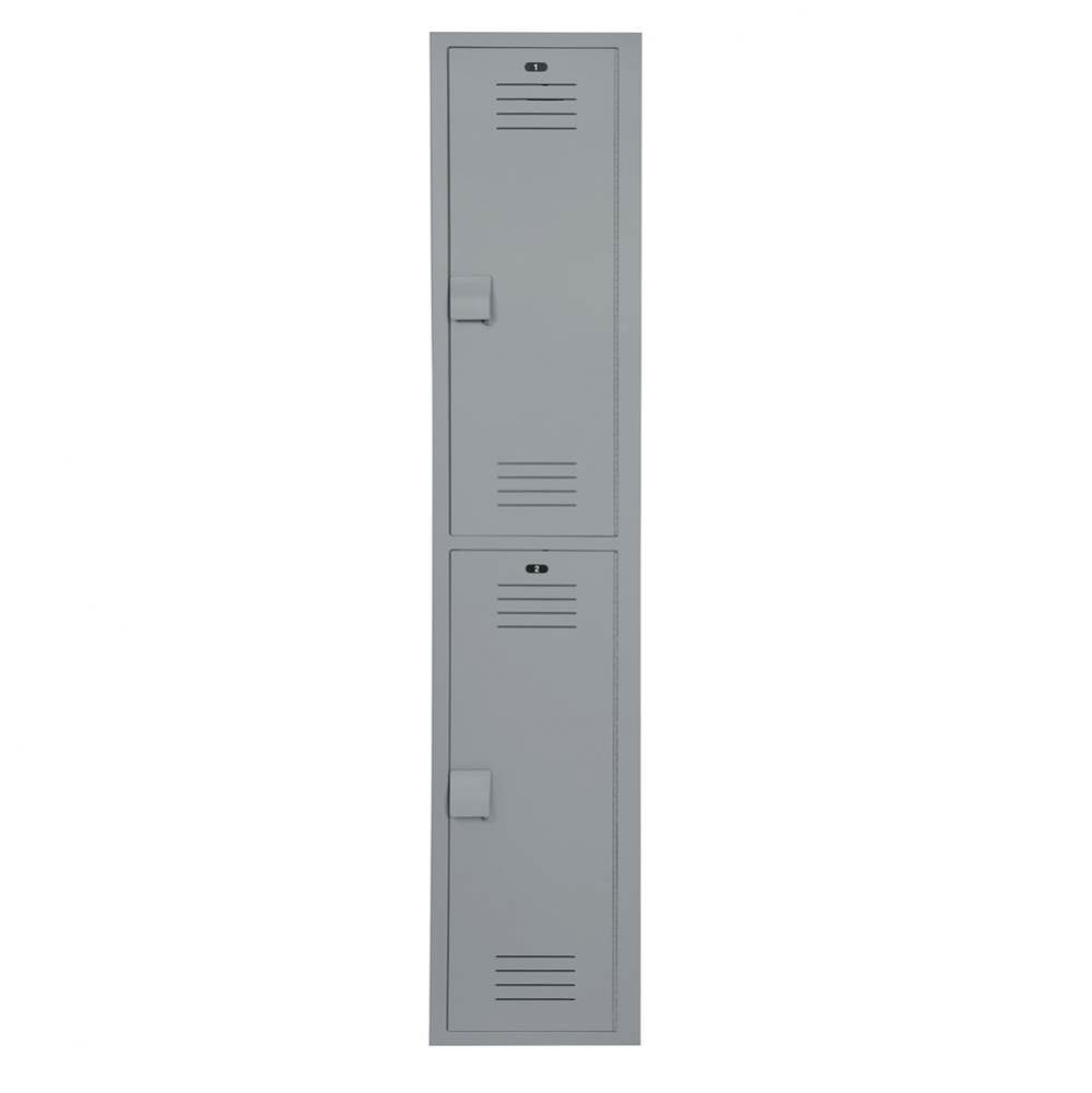 Locker 12in.W 18in.D 60in.H, 2-Tier