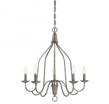 Savoy House Meridian M10043DW - 5-Light Chandelier in Distressed Wood