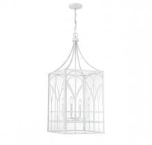 Savoy House Meridian M30012DW - 4-Light Pendant in Distressed White