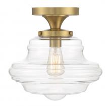 Savoy House Meridian M60069NB - 1-Light Ceiling Light in Natural Brass