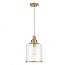 Savoy House Meridian M70120NB - 1-Light Pendant in Natural Brass