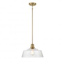 Savoy House Meridian M7023NB - 1-Light Pendant in Natural Brass