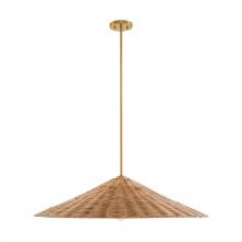 Savoy House Meridian M7042NB - 1-Light Pendant in Natural Brass