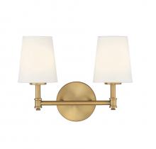 Savoy House Meridian M80050NB - 2-Light Bathroom Vanity Light in Natural Brass