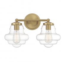 Savoy House Meridian M80072NB - 2-Light Bathroom Vanity Light in Natural Brass