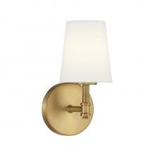 Savoy House Meridian M90067NB - 1-Light Wall Sconce in Natural Brass