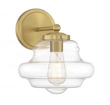 Savoy House Meridian M90091NB - 1-Light Wall Sconce in Natural Brass