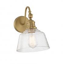 Savoy House Meridian M90092NB - 1-Light Wall Sconce in Natural Brass